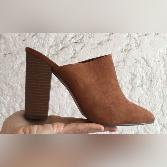 Justfab Mod Block Heeled Mule Size 6 - Picture 2 of 8